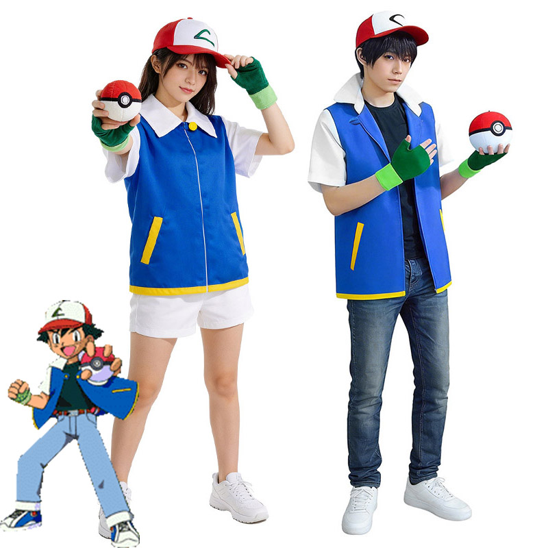 Anime Cosplay Kid - Costume de cosplay Ash Ketchum pour