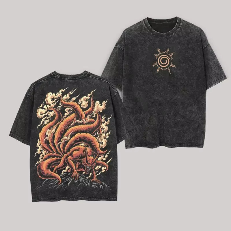 Anime Cosplay Naruto - T-shirt en coton pour homme, style