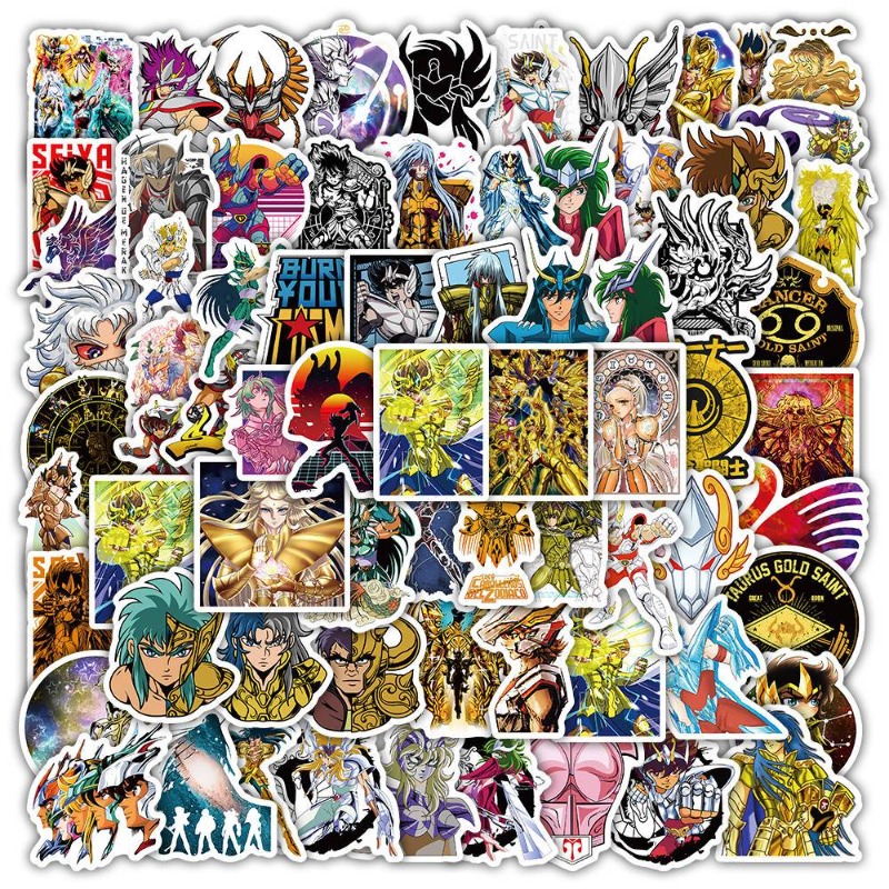 Anime Cosplay Roleplay - Autocollants de dessin animé Saint Seiya,