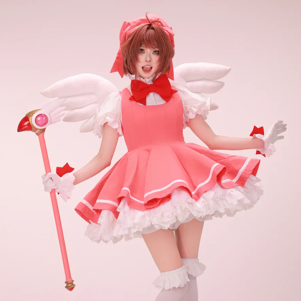 Anime Cosplay Events - Kinomoto Sakura Cosplay rose Lolita robe