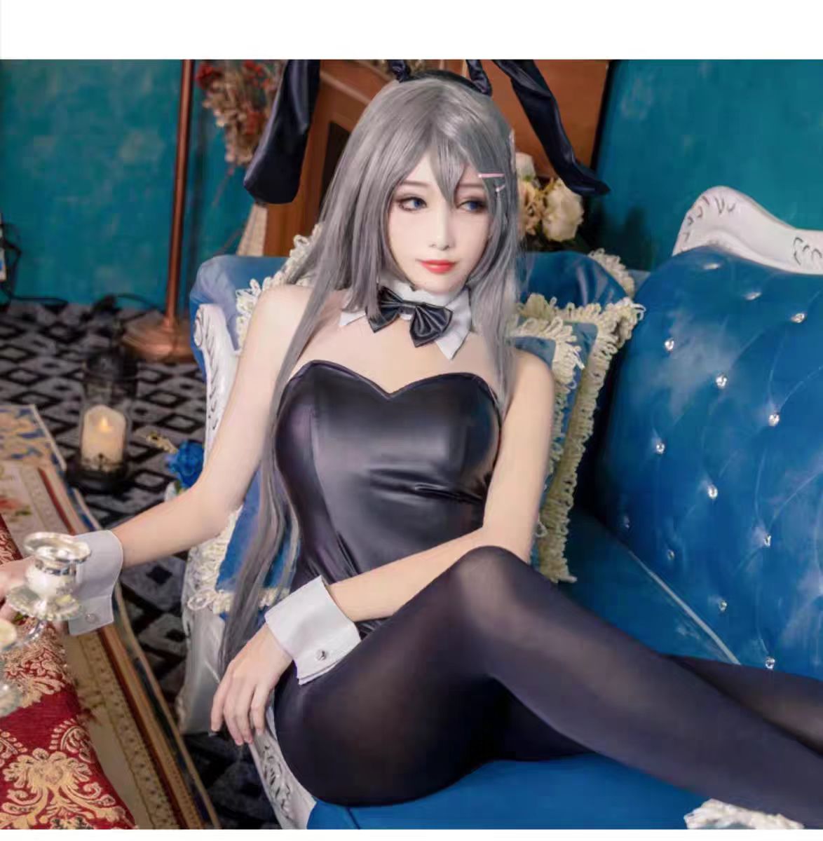 Anime Cosplay Girl - Costume de Cosplay lapin fille Sakurajima