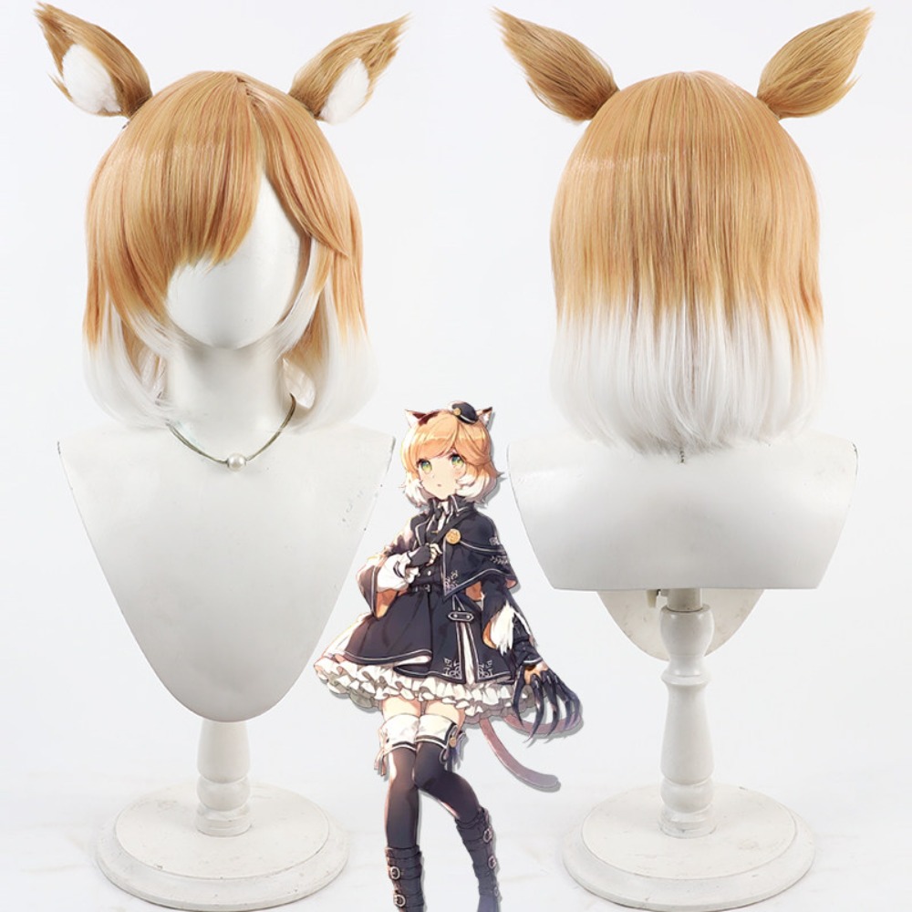Anime Cosplay Realistic - Perruque de cosplay Arknights Mousse, cheveux