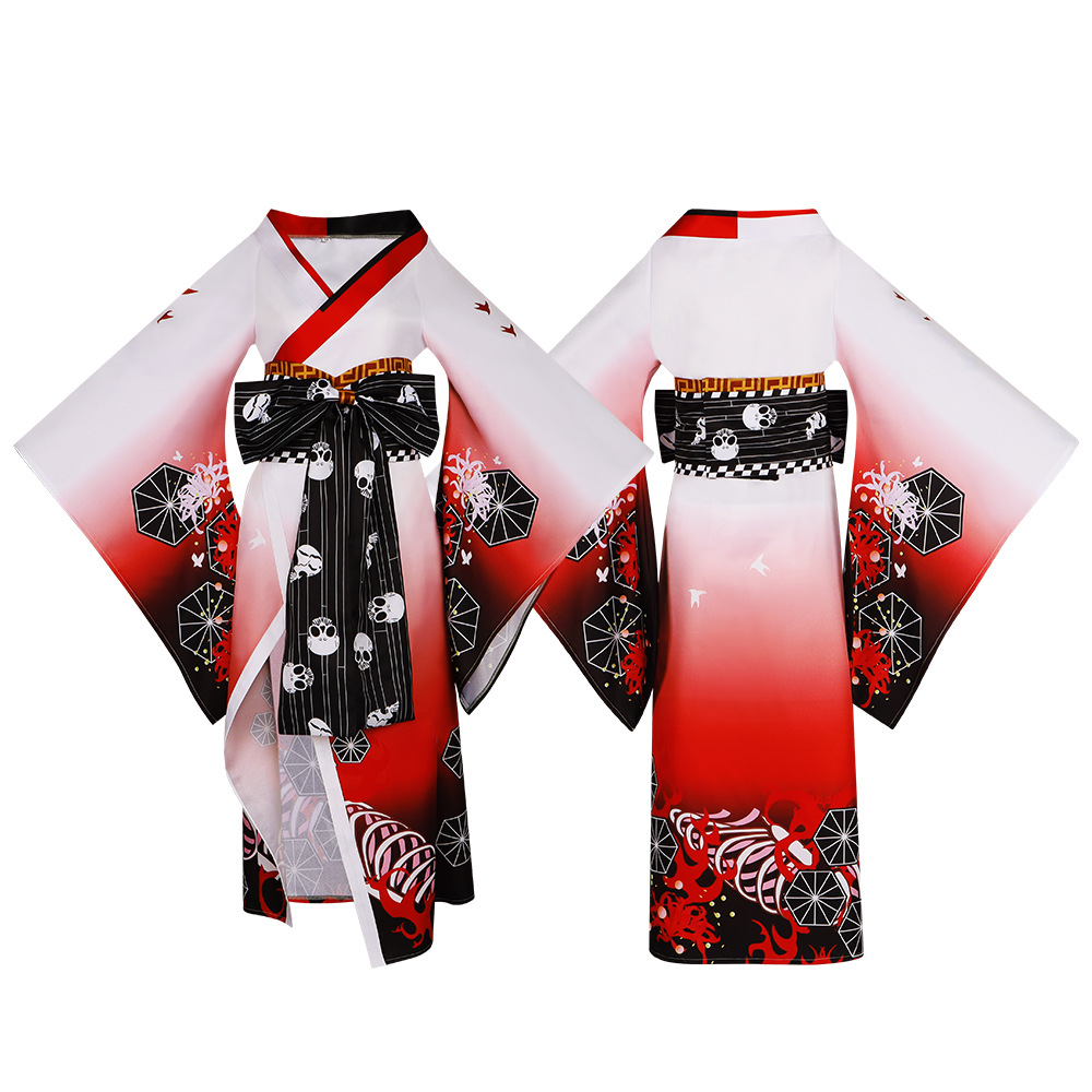Anime Cosplay Makima - Costume de cosplay Kimono Hyakkiyakou Chainsaw