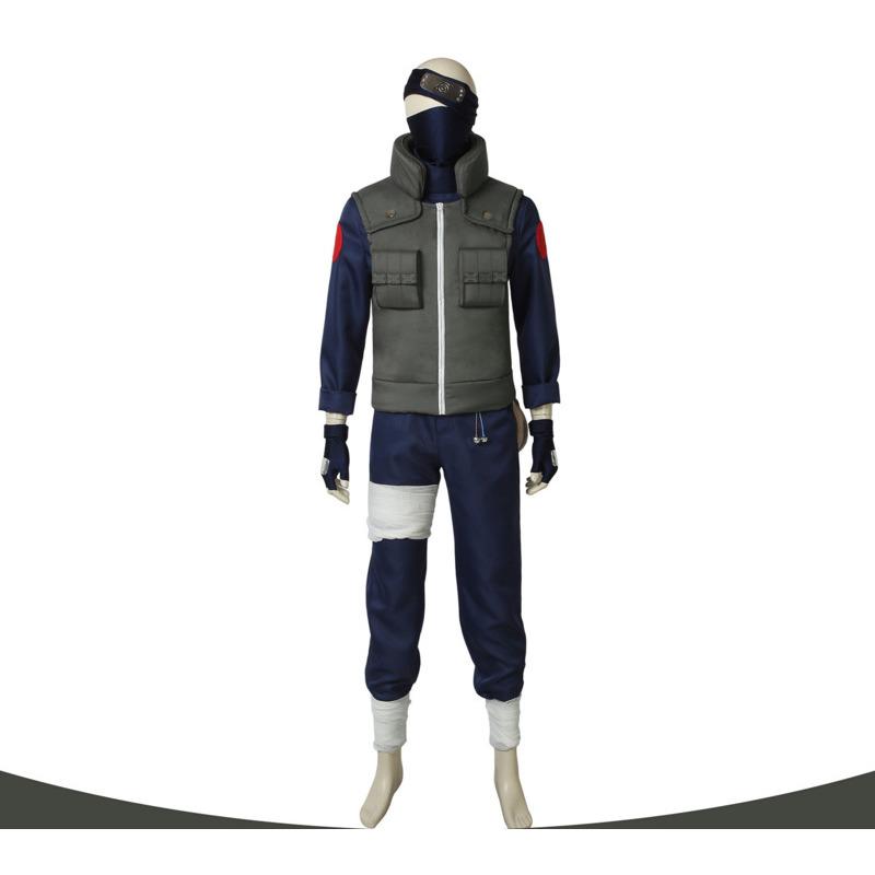 Anime Cosplay Naruto - Costume de cosplay Kakashi, ensemble complet,