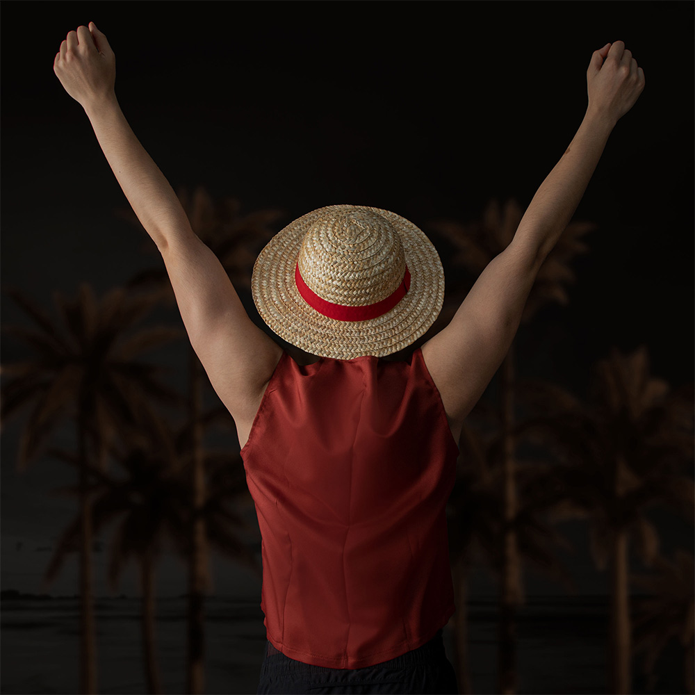 Chapeau de paille Luffy sous l - Anime Cosplay Netflix avis et prix