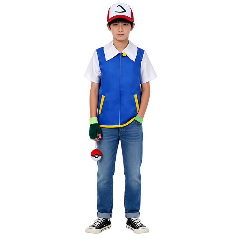 Costume de cosplay Ash Ketchum - Anime Cosplay Kid avis et prix