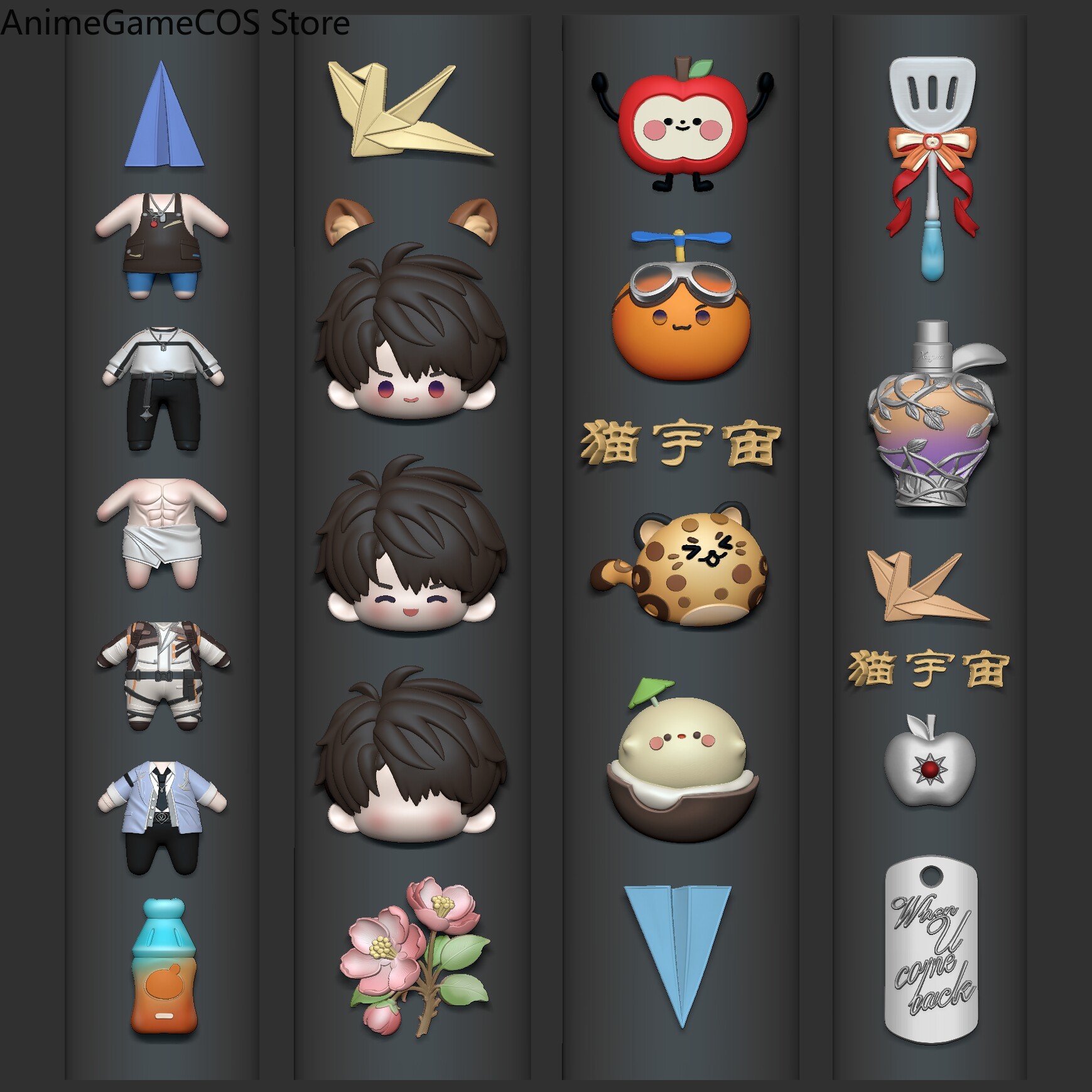 Moule à manucure Anime Love an - Anime Cosplay Roleplay avis et prix