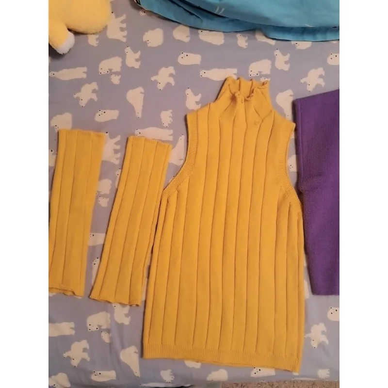 Pull coréen asymétrique Y2K po - Cosplay Korean Anime avis et prix