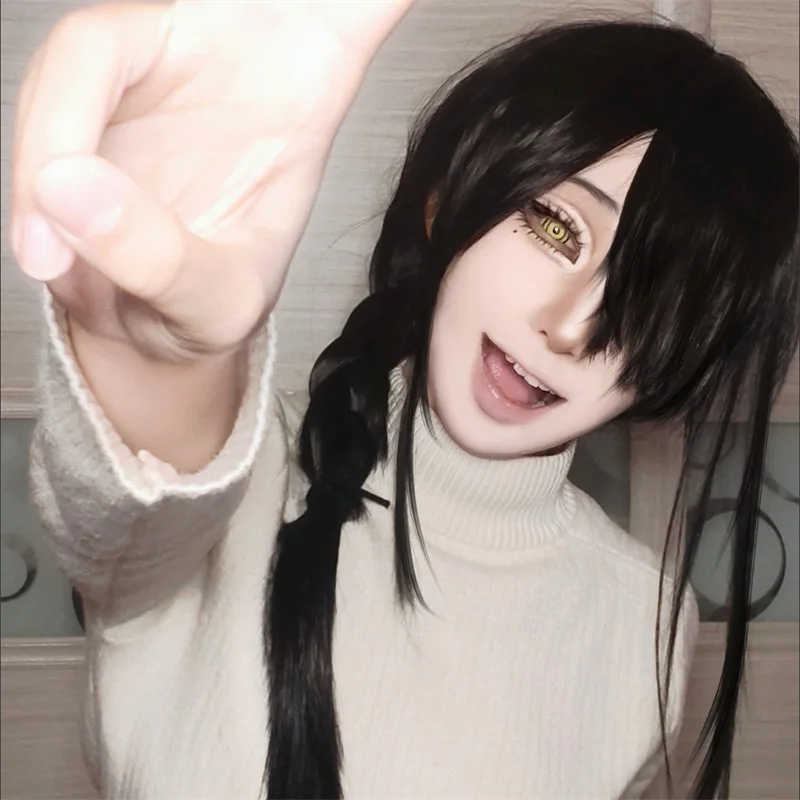Perruque de Cosplay synthétiqu - Chainsaw Man Cosplay avis et prix