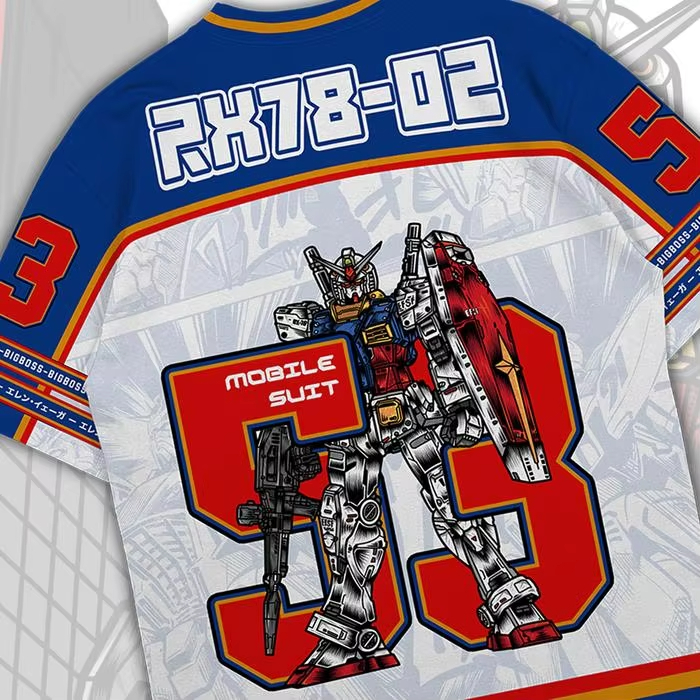 T-shirt Gundam RX78 Anime Mech - Cosplay Korean Anime avis et prix