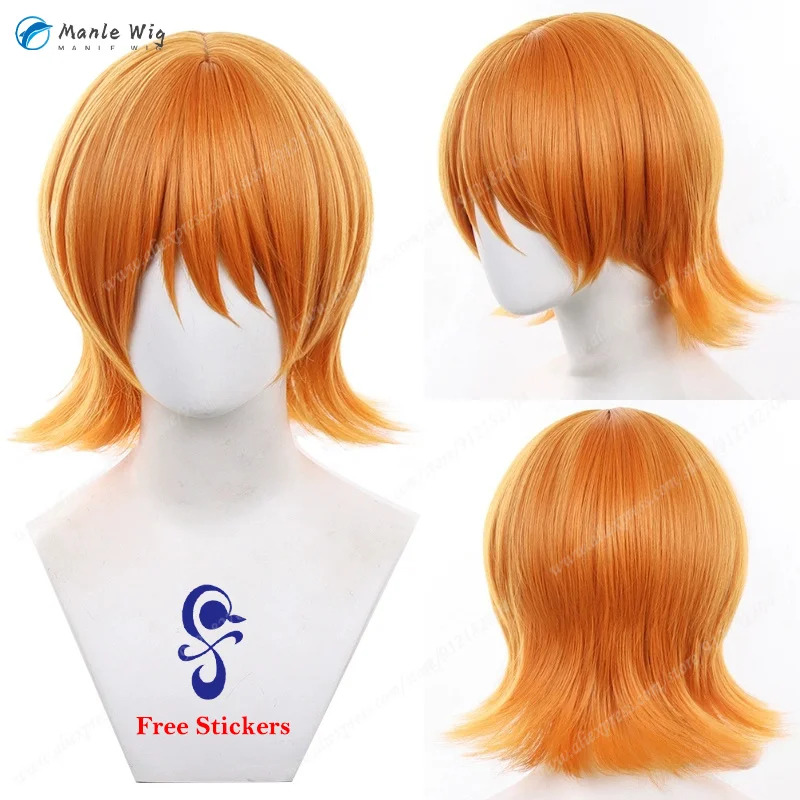 Perruques synthétiques courtes - Anime Cosplay Orange Hair avis et prix