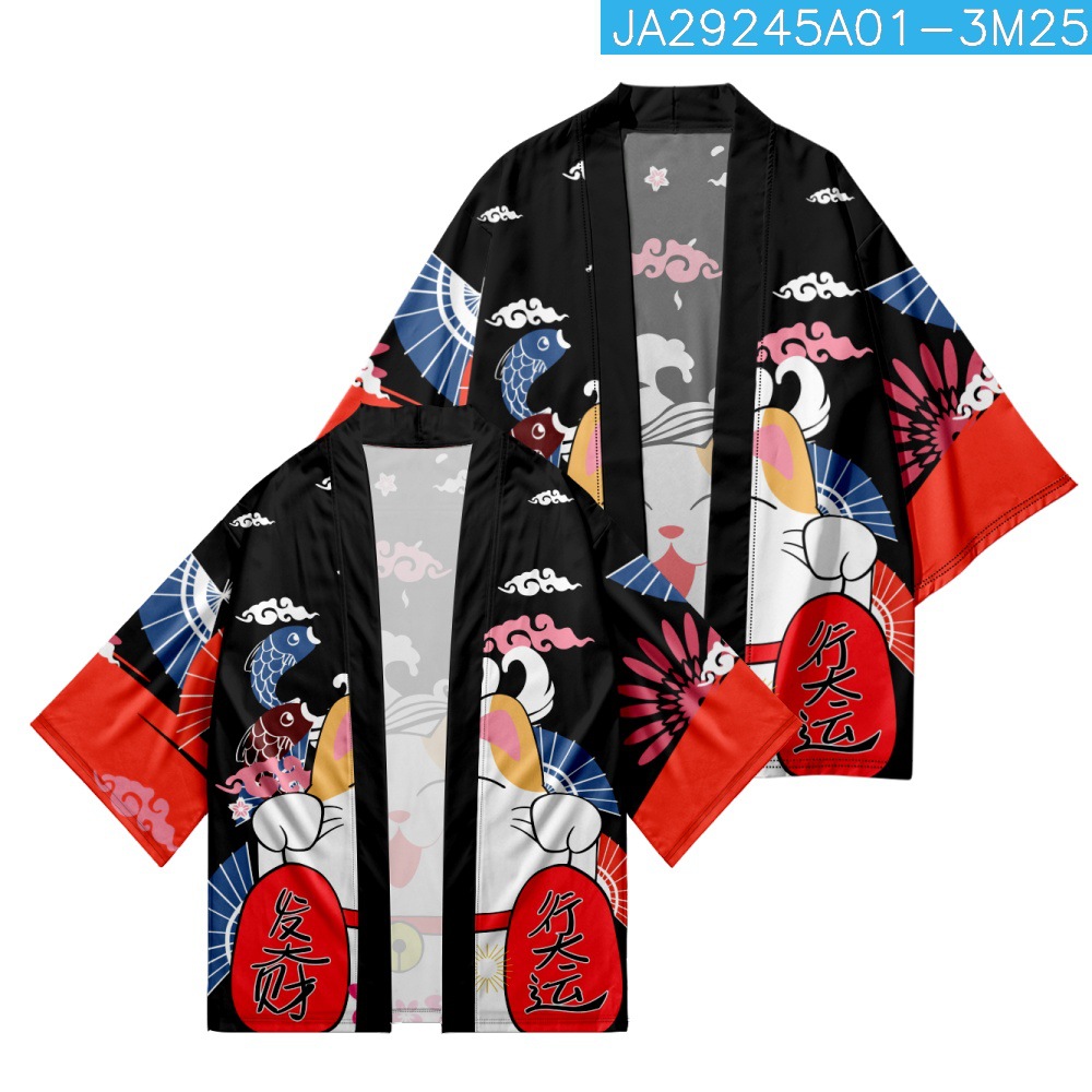 Yukata Cosplay chat imprimé Ca - Asian Cosplay Anime avis et prix