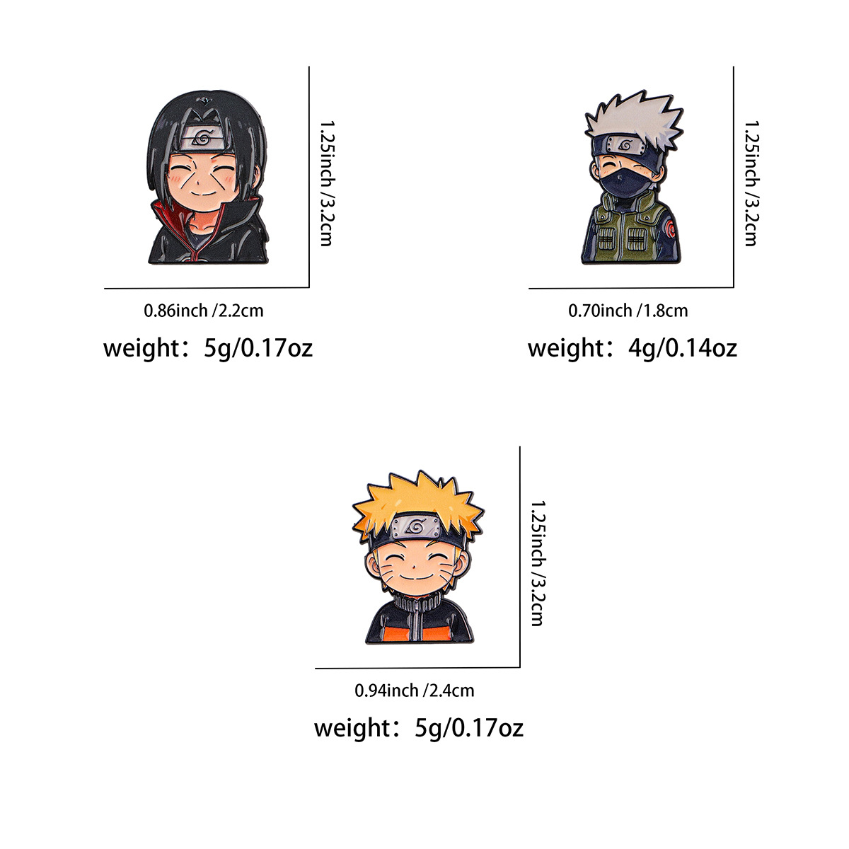 Promotion : Broche en émail Na - Anime Cosplay Naruto avis et prix