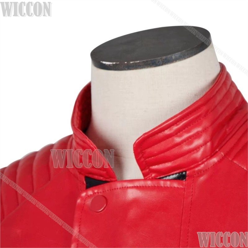 Veste en cuir rouge Michael Ja - Anime Cosplay Events avis et prix